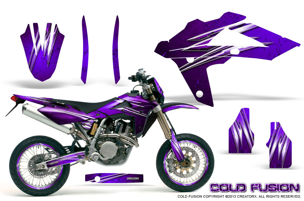 Husqvarna SMR 05-07 Graphics Kit Cold Fusion Purple NP Rims